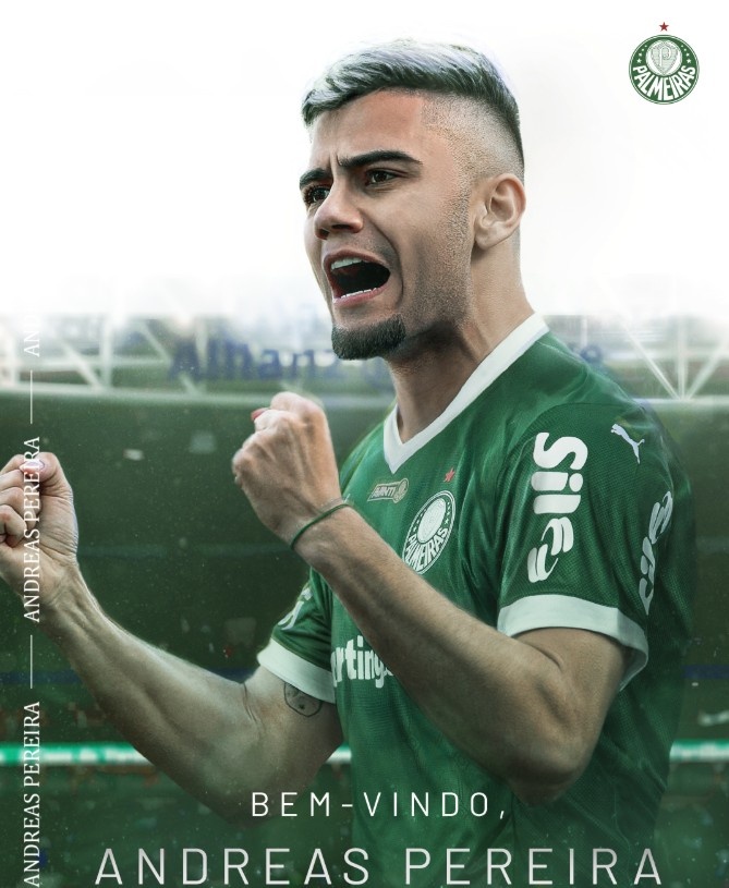 狗子28-帕尔梅拉斯官方：曾效力曼联，富勒姆中场安德烈斯-佩雷拉加盟